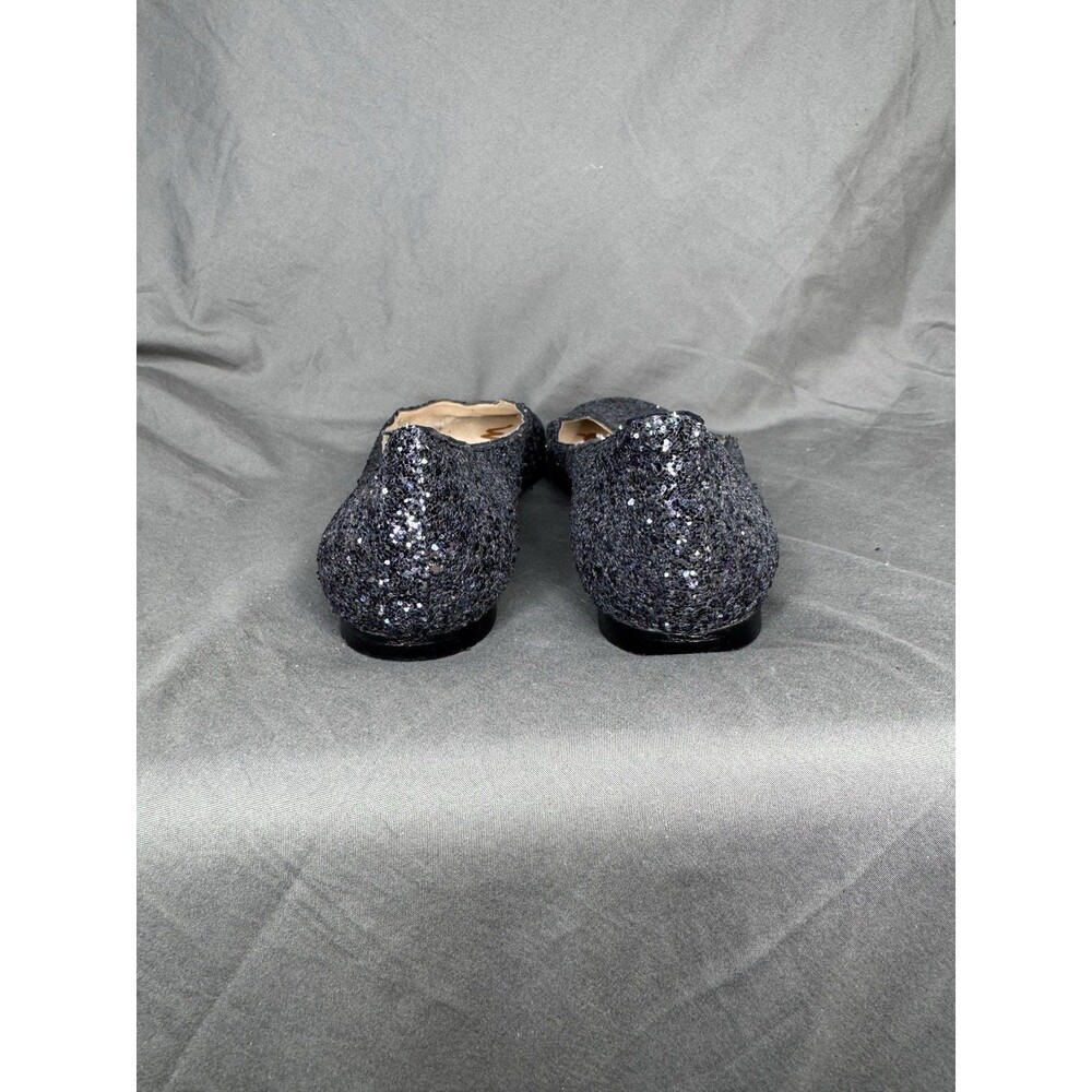 Sam Edelman Alaine Black Glitter Flats Shoe Ballet Sparkle Classy Preppy Size 7 - Picture 4 of 6